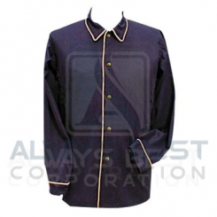WOOL SHIRT WITH PIPING